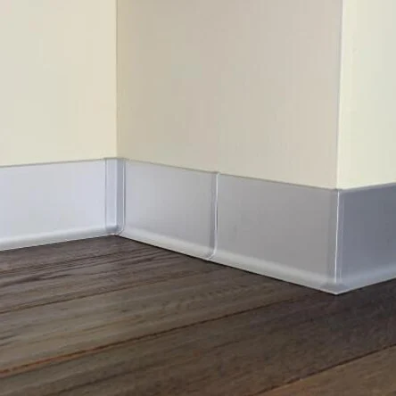 Алюминиевый плинтус PPL100 плоский L-образный