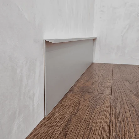 Плинтус алюминиевый PKN60x8 каннелюрный